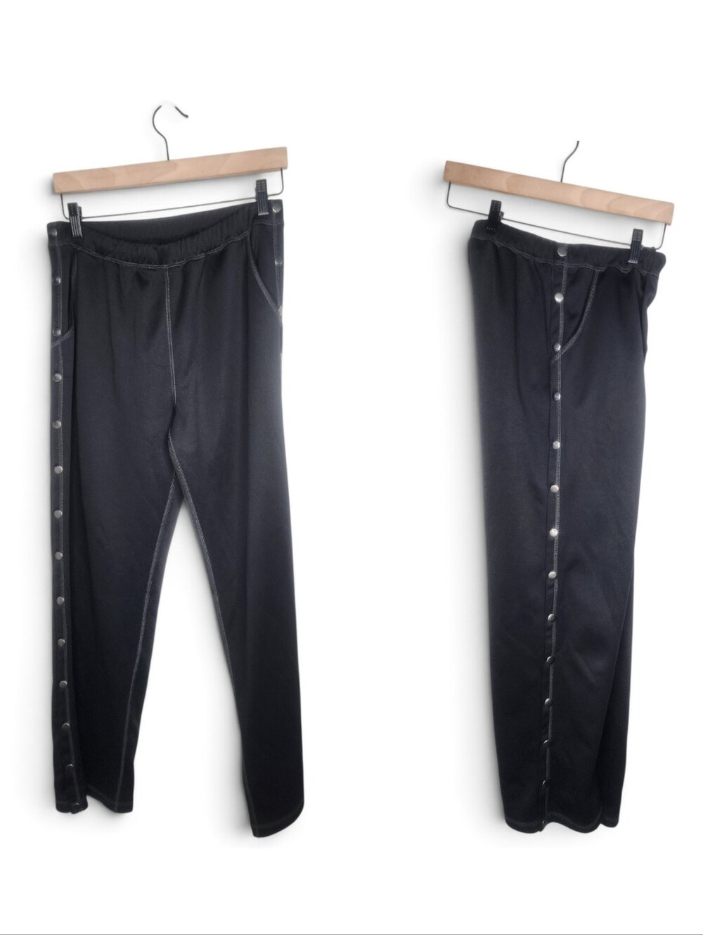 Renova Tear Away Athleisure Post Surgery Retro Y2K Track Pants in Black Size M